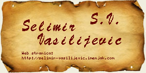 Selimir Vasilijević vizit kartica